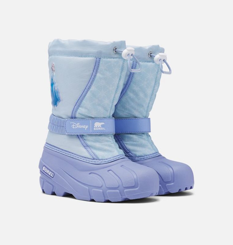 Kids Snow Boots Blue - Sorel Disney X Youth Flurry™ Frozen 2 –Elsa Edition - 851-ZQVERX